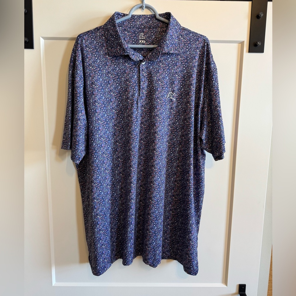 Rhoback Print Polo - XXL - Floral
